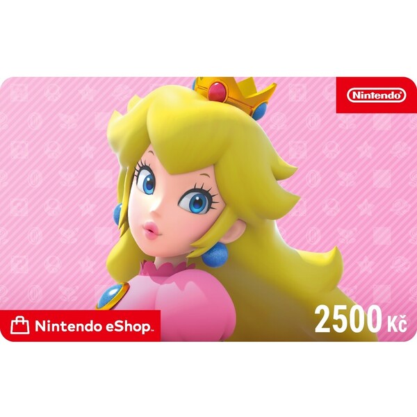 Karta na e-shop Nintendo 2500 CZK (online kód)
