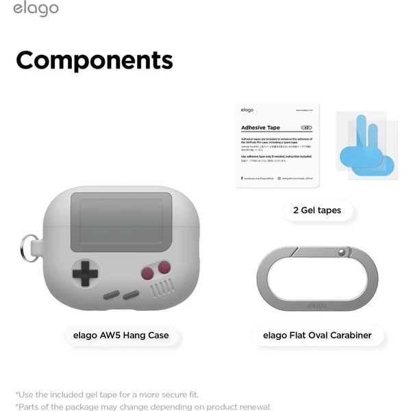 ELAGO AW5 Retro pouzdro Airpods Pro 3 šedé - Pouzdra - Obrázek d_92cfd24cf44f49c28e38dc9f3169606f