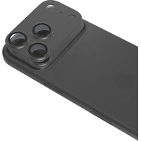 iWant Aluminium AntiReflective Lens & Island hliníkový rámeček pro iPhone 18 Pro Max černý - Ochranné folie a skla