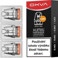 OXVA Xlim CL/V3 Pod Top Fill cartridge 0,8ohm 2ml 3Pack - Cartridge pro elektronické cigarety