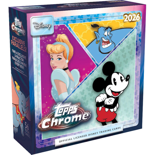 Sběratelské karty Topps 2026 Disney Chrome - Mega Box