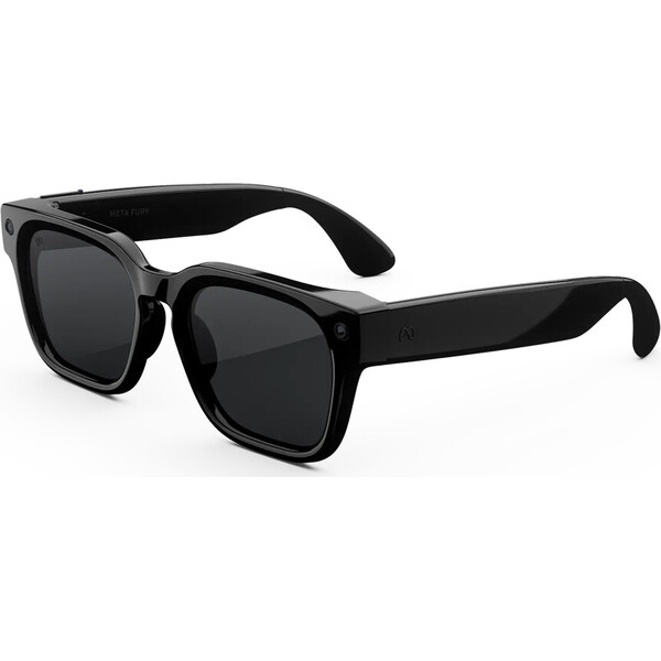 Meta Fury smart glasses, Standard & Adjustable Bridge (polarised grey lenses) black