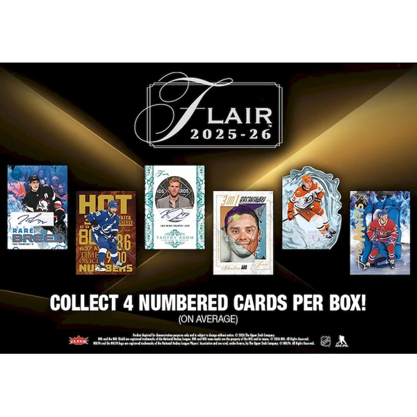 Hokejové karty 2025-26 Upper Deck Flair Hockey Hobby Box - Hokejové karty - Obrázek d_9610ae91b41a4af0b7d623865054d2ab