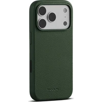 Woolnut MagSafe kožený kryt iPhone 18 Pro tmavě zelený - Pouzdra