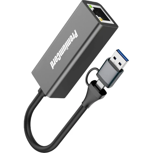 PremiumCord USB-C/USB-A Gigabit síťový adaptér - Síťové adaptéry - Obrázek d_971ec68841a04c459a3d7a984fccb4ce