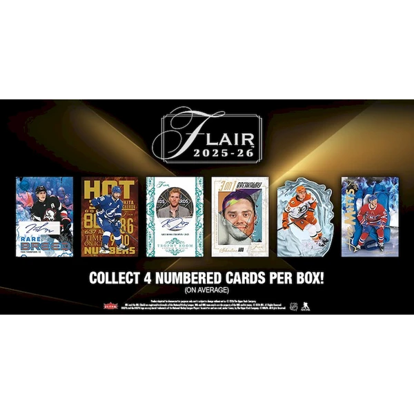 Hokejové karty 2025-26 Upper Deck Flair Hockey Hobby Box - Hokejové karty - Obrázek d_974cebc44f754bbbabf4f21deee4bba8