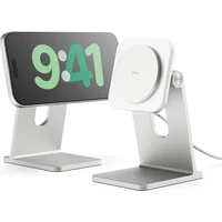 ELAGO Wireless Charging Aluminium Stand Qi2/MagSafe nabíjecí stojánek 15W bílý - Nabíječky