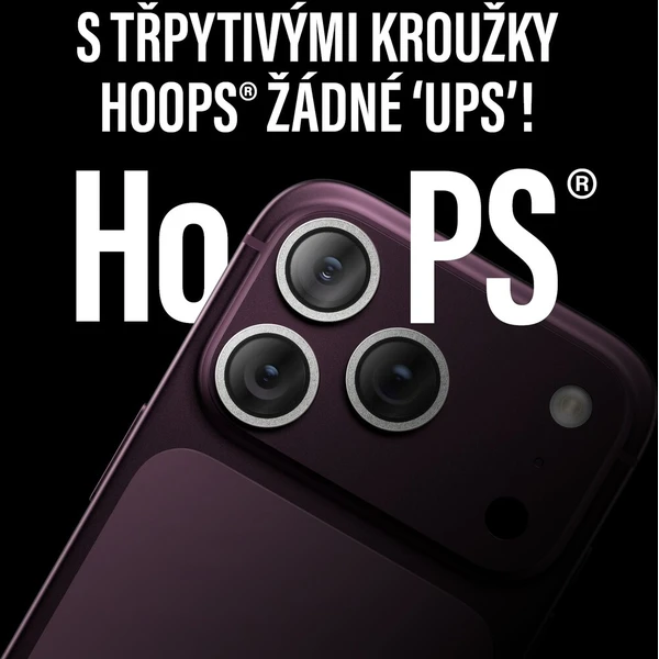 PanzerGlass Hoops ochranné kroužky Apple iPhone 18 Pro/Pro Max třpytivě stříbrné - Ochranné folie a skla - Obrázek d_9791df2ccb5a454b90edd8093d591cd3