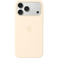Apple silikonový kryt s MagSafe na iPhone 17 Pro Max vanilkový - Pouzdra
