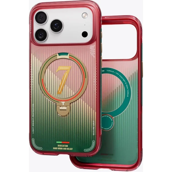 Torras Ostand Q3 Air World Cup Limited MagSafe kryt iPhone 17 Pro Max red & green - Pouzdra - Obrázek d_988a60532c08446cb276bdb5b56f59ba