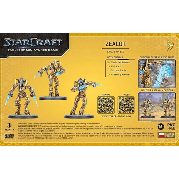 StarCraft The Miniatures Game - Zealot - Protoss - Expansion Set - EN - Deskové hry - Obrázek d_98a27a382f3b4edba1364ea9f9bddb42