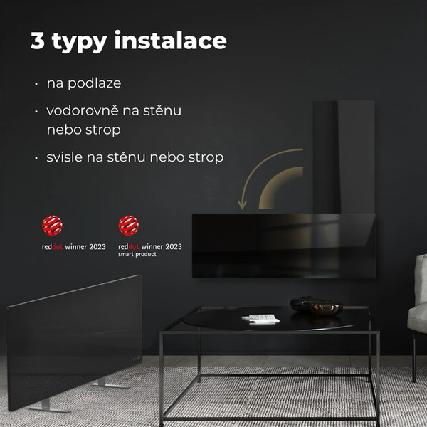 AENO GH2S chytré topení 700W  černé - Topidla - Obrázek d_98e2d4567dc5488c983b6925213585dc