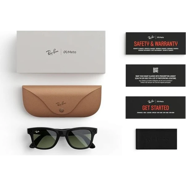 Meta RAY-BAN Wayfarer Gen2 (Velké) chytré lesklé brýle (tmavá zelená skla G15) černé - AR brýle - Obrázek d_992fc06936ad4124bbb7f859d7ac6287