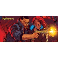 Podložka pod myš Cyberpunk 2077 The Heist RGB XL - Podložky