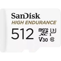 SanDisk High Endurance microSDXC 512GB + SD adaptér - Paměťové karty
