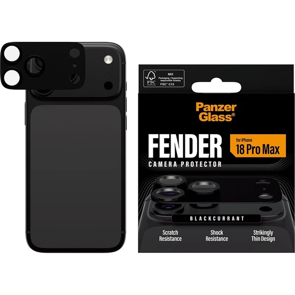 PanzerGlass FENDER hliníková ochrana fotoaparátu iPhone 18 Pro Max Black (černý) - Ochranné folie a skla - Obrázek d_99e2a65719c84e90bd329814a8af4d67