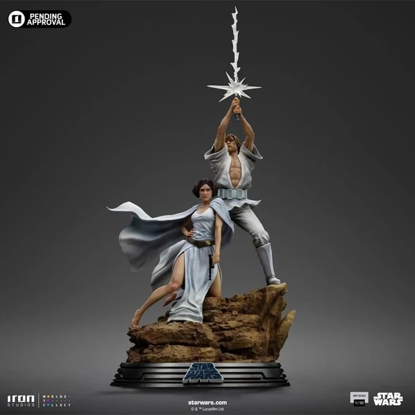 Soška IRON STUDIOS Star Wars - Luke and Leia 41 cm - Sochy a sošky - Obrázek d_9a2afcfd4ebd4bf8a1c17b33253bcc8f