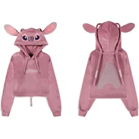 Crop top mikina Difuzed Lilo & Stitch Angel - S - Mikiny a svetry