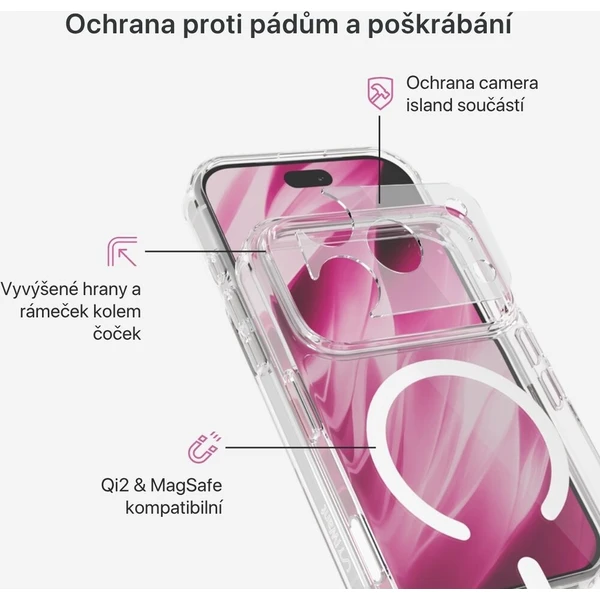 iWant Hero Mag+ MagSafe/Qi2 kryt iPhone 17 Pro/18 Pro čirý - Pouzdra - Obrázek d_9ac0d5746b83431088af788322173668