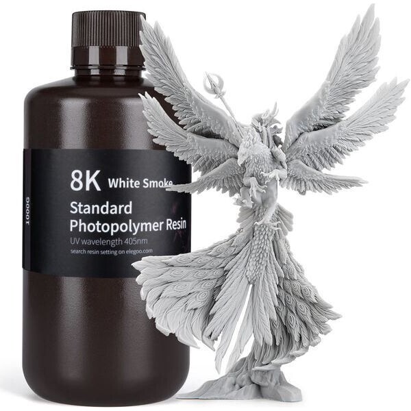 ELEGOO 8K Standard Resin 1 kg kouřově bílá Bílá