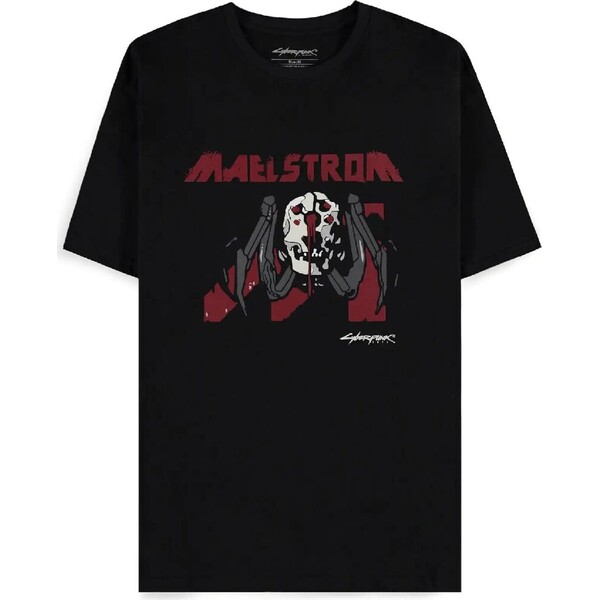 Tričko Cyberpunk 2077 – Maelstrom Mural L Černá