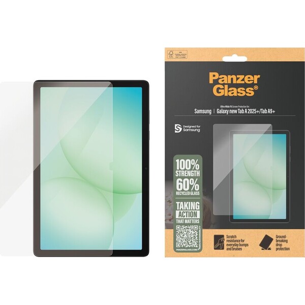 PanzerGlass® Ultra-Wide Fit sklo Samsung Galaxy Tab A11+/Tab A9+