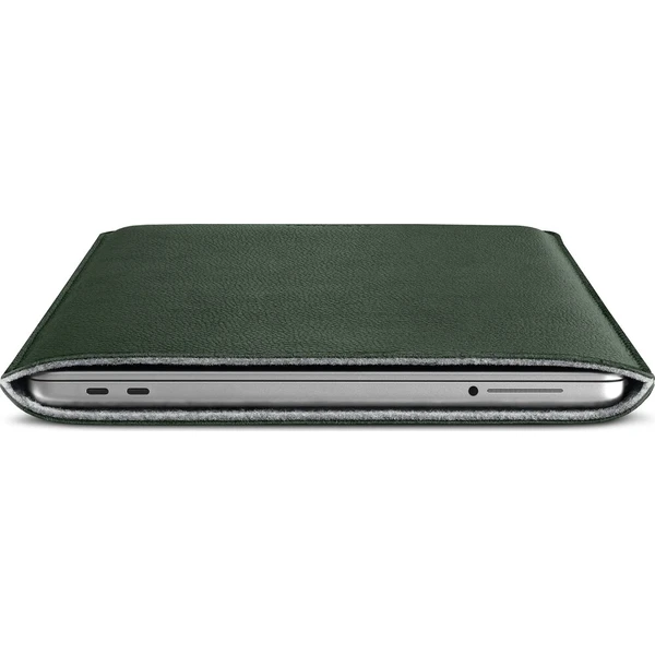 Woolnut Leather Sleeve kožené pouzdro MacBook Neo tmavě zelené - Pouzdra - Obrázek d_9d8a88462d054e63824e27b56976c1a3