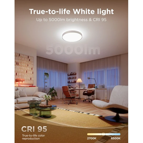 Govee Ultra RGBICWW Smart duální kulaté stropní světlo 5000lm 53cm Matter - Chytrá osvětlení - Obrázek d_9dfd268d9e6242309f50132d30fc7fab