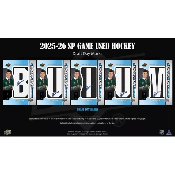 Hokejové karty 2025-26 Upper Deck SP Game Used Hockey Hobby Box - Hokejové karty - Obrázek d_9e1d1189ebe44a51a2e28ecb73bc7724