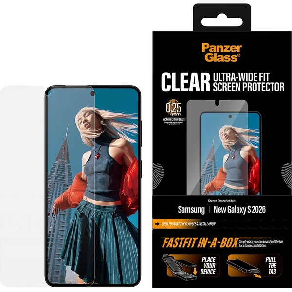 PanzerGlass® Ultra-Wide Fit sklo s bezprašným aplikačním boxem Samsung Galaxy S26 - Ochranné folie a skla - Obrázek d_9e438efeaa3b49428c497af5d6f288b7