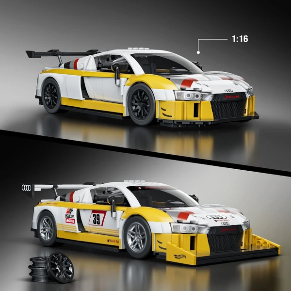 Mattel Brick Shop sestavitelný model Hot Wheels - 15 Audi R8 LMS (Elite series) - Stavebnice - Obrázek d_9e901c891c504c709bf36b9b3039613d