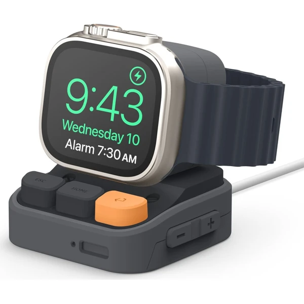 ELAGO W9 stojánek pro Apple Watch/Galaxy Watch tmavě šedý