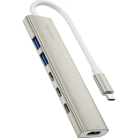 Epico UltraHub 6in1 Slim Alu USB-C Hub EH20 hvězdně bílý - USB huby