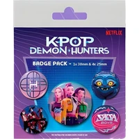 Set 5 odznáčků Pyramid International K-pop Demon Hunters - Odznáčky a placky