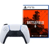 DualSense Wireless Controller bílý + Battlefield 6 Phantom Edition (PS5) - Herní ovladače