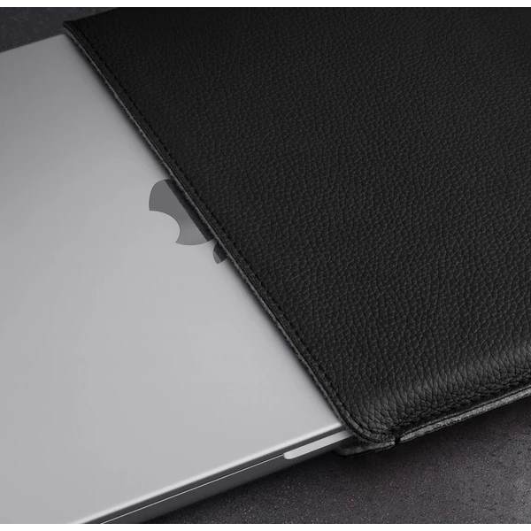 Woolnut Leather Sleeve kožené pouzdro MacBook Neo černé - Pouzdra - Obrázek d_9f8a0db72eda48198e1d9357f3e030ad