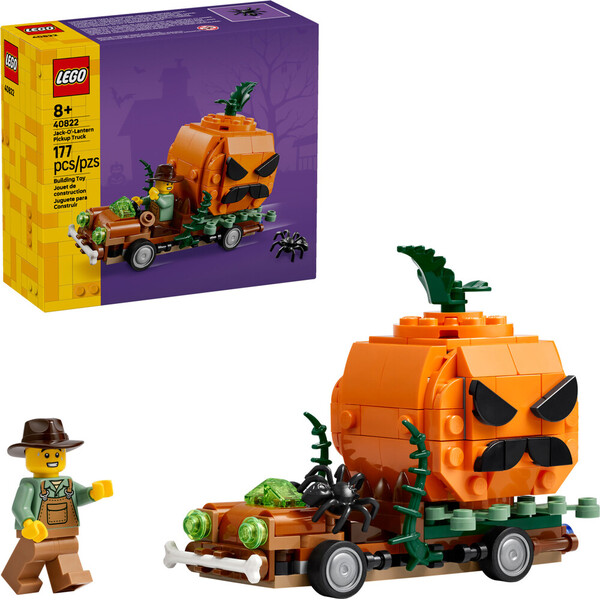 LEGO Iconic 40822 Pick-up s halloweenskými dýněmi