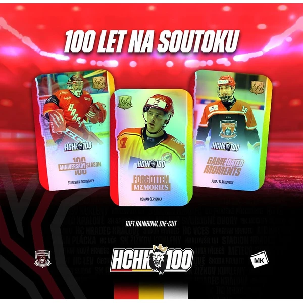 MK hokejové karty 2025 100 let na soutoku Hradec Králové box - Hokejové karty - Obrázek d_a0d32bd389b149808dcc1eec58413e73