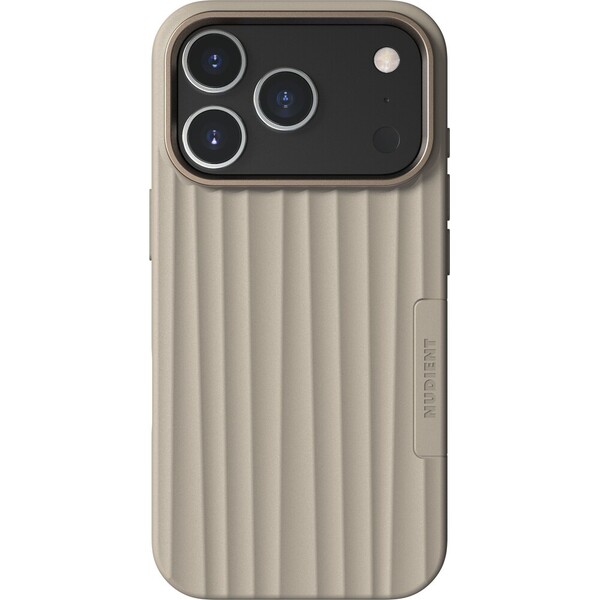 NUDIENT Bold Magsafe kryt iPhone 17 Pro/iPhone 18 Pro Linen Beige