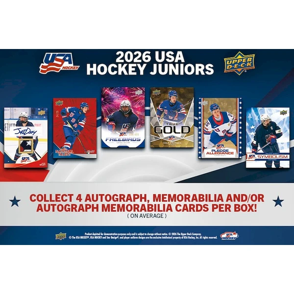 Hokejové karty 2026 Upper Deck Team USA Juniors Hockey Hobby Box - Hokejové karty - Obrázek d_a116af9dbfb34f64b7fbb340dd29304b