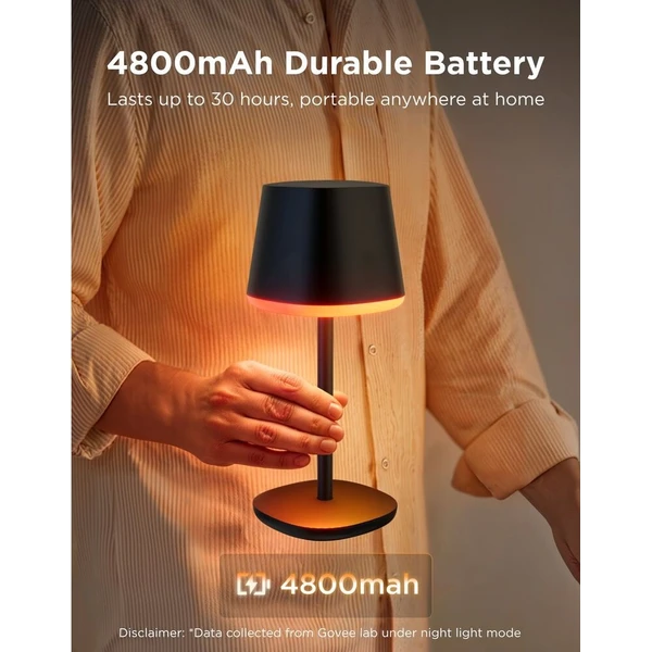 Govee Table Lamp Classic S RGBICWW stolní lampa, Matter černá - Chytré lampičky - Obrázek d_a14312a9342a4f038cbee6bbbb5095ea