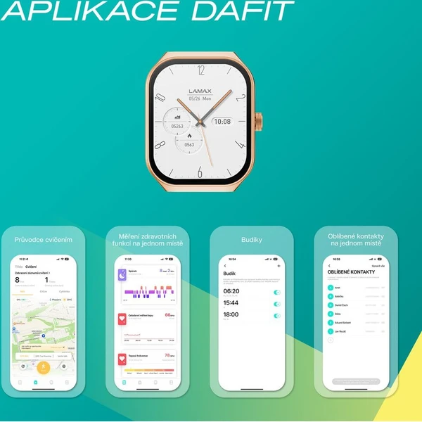 LAMAX Flow AMOLED chytré hodinky zlatorůžové - Chytré hodinky - Obrázek d_a20ecc0882d04b0eab90d2853b9a14b0