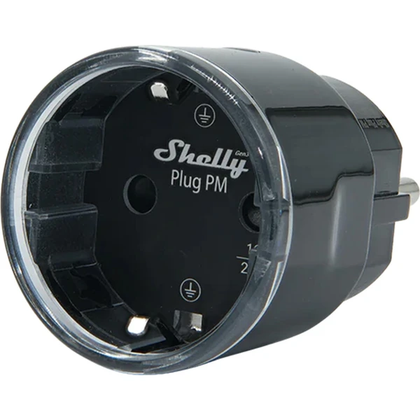Shelly Plug M Gen3 Matter 13A chytrá zásuvka Černá