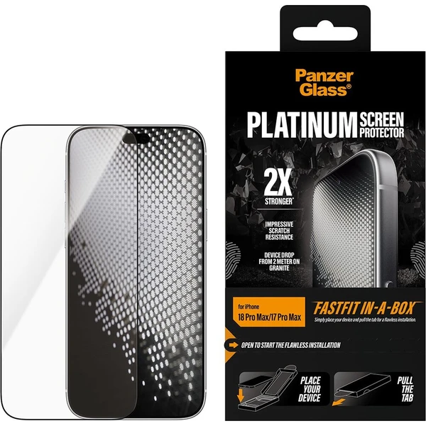 PanzerGlass Platinum sklo Apple iPhone 18 Pro Max/17 Pro Max s bezprašným instalačním boxem - Ochranné folie a skla - Obrázek d_a27ad836b9254615a0c4d7be716966e5