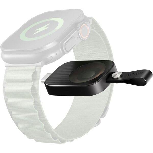 Bezdrátová nabíječka pro Apple Watch Epico UltraBase mini USB-C - černá