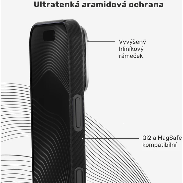 UNUM by Epico SlimAramid Mag+ MagSafe/Qi2 aramidový kryt iPhone 17 Pro Max/18 Pro Max černý - Pouzdra - Obrázek d_a48023d403004a109ea0a03702c7cf8e