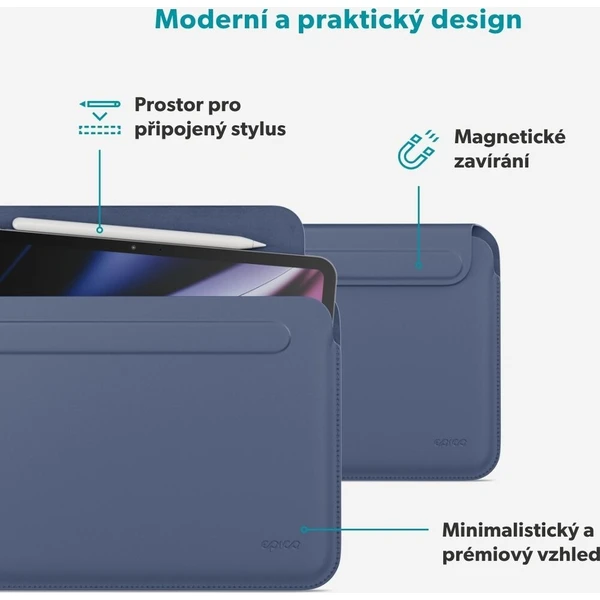 Epico TechGrain Sleeve pouzdro iPad Pro 12,9" (3.-6. gen)/Air 13"/Pro 13" modré - Pouzdra - Obrázek d_a4bff4f1851a458cbeea471479a45ec7