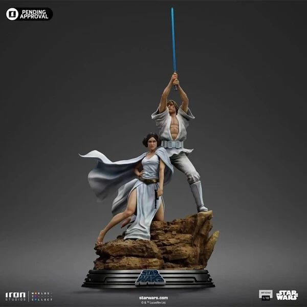 Soška IRON STUDIOS Star Wars - Luke and Leia 41 cm - Sochy a sošky - Obrázek d_a52875c8f09c46318aa69ecf11f0aa8a