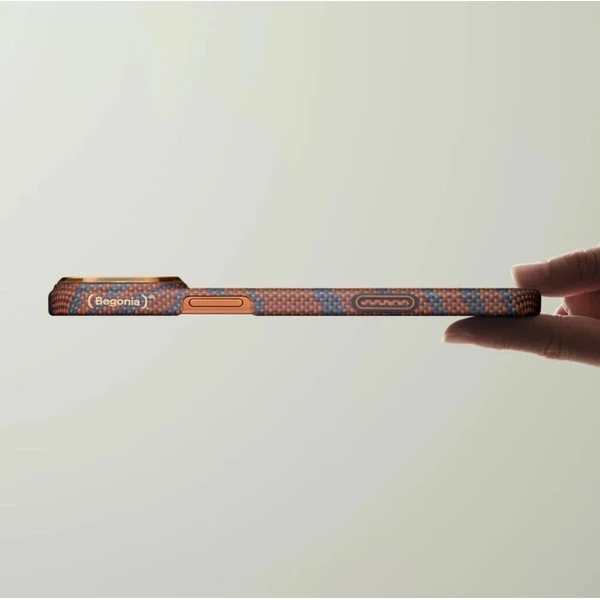 Pitaka Edge Case Breath of Veins MagSafe kryt iPhone 17 Pro Burning Orange - Pouzdra - Obrázek d_a5826fb10bc04e8691510da124117095
