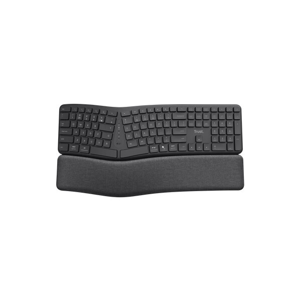 KEYRA ERGO MULTI WRLS KEYBOARD US Černá
